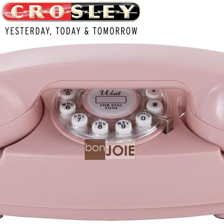 Crosley 粉紅公主風 經典懷舊復古電話機 復古電話 復古風格 桌上電話-細節圖5