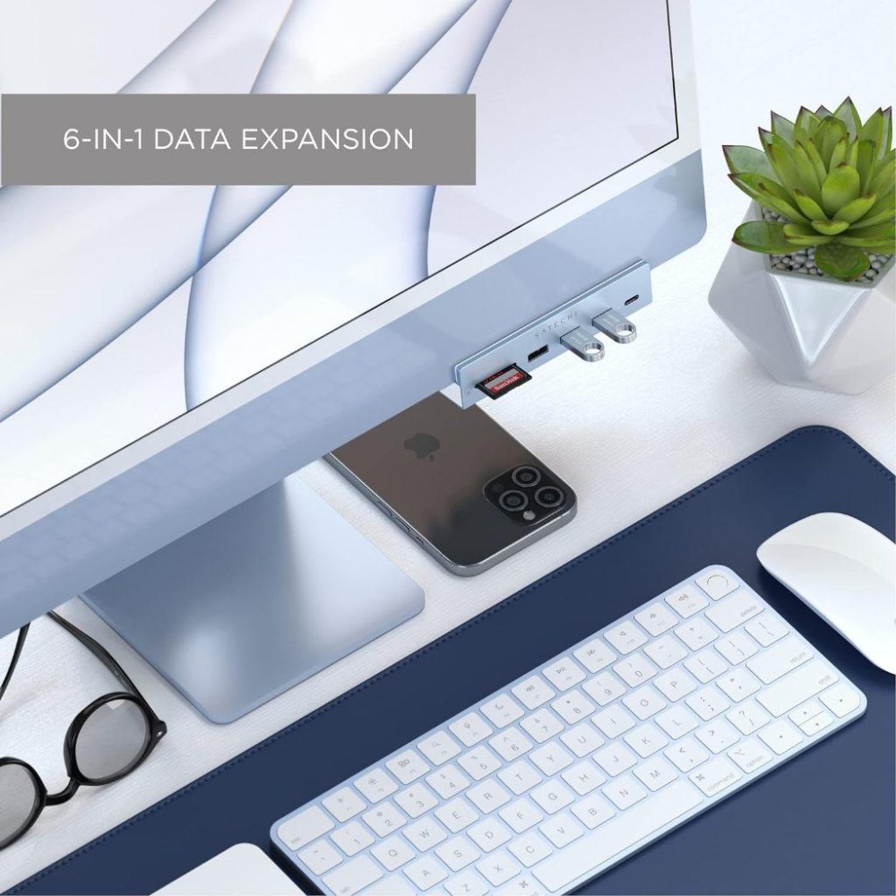 Satechi Clamp Hub USB-C 夾式擴充座 iMac 24吋 2021 2022 USB USB-A-細節圖9