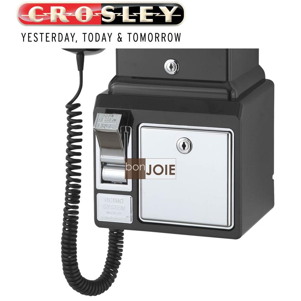 Crosley 經典懷舊投幣式復古電話機      (黑色) 復古電話 經典電話 懷舊電話 復古風格 壁掛電話-細節圖3