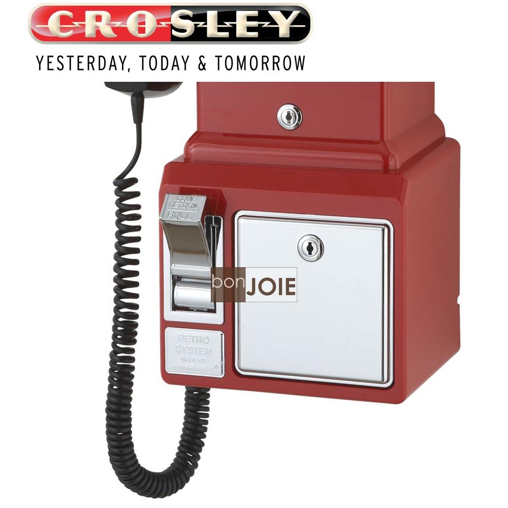 Crosley 經典懷舊投幣式復古電話機 (紅色) 復古電話 經典電話 懷舊電話 復古風格 壁掛電話-細節圖3