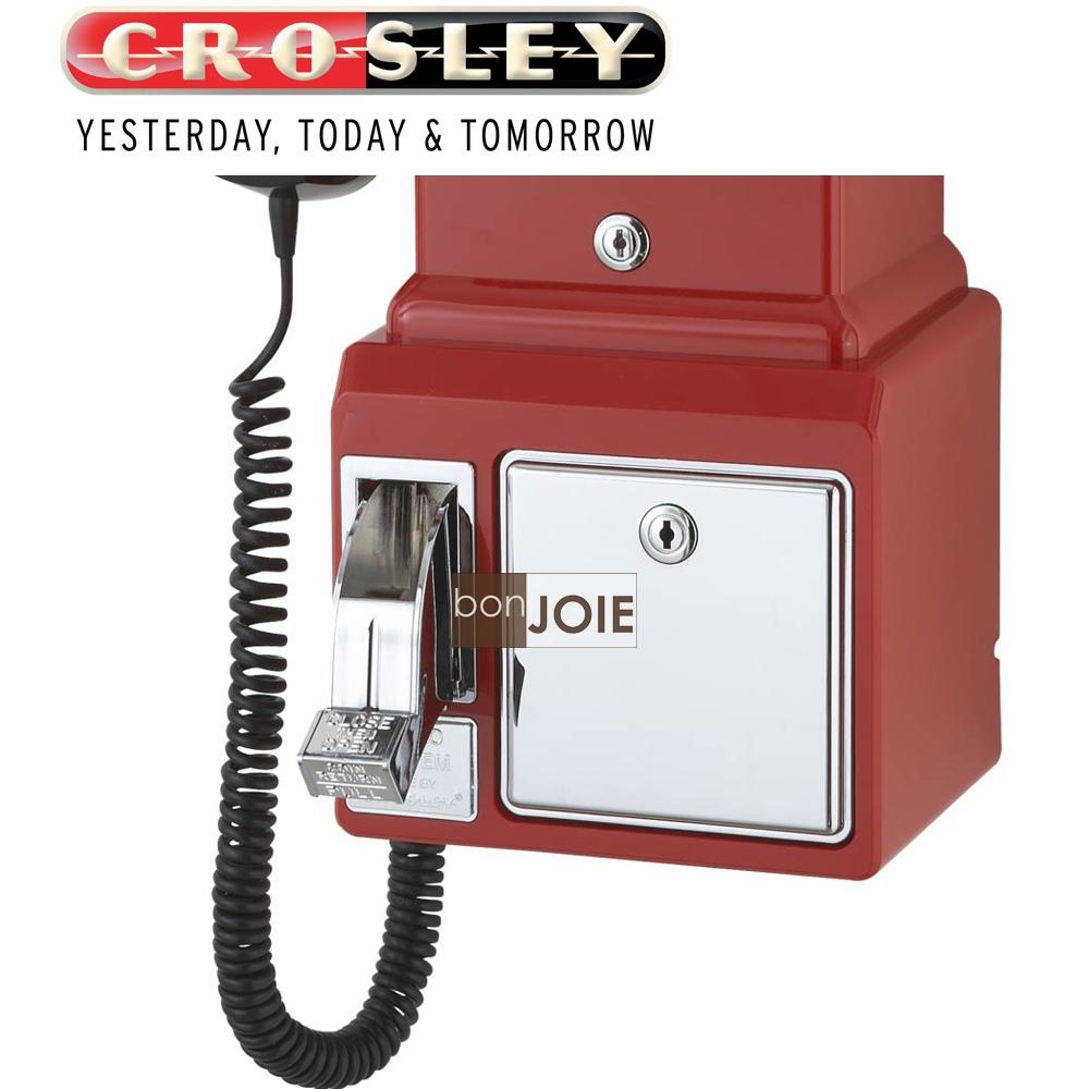 Crosley 經典懷舊投幣式復古電話機 (紅色) 復古電話 經典電話 懷舊電話 復古風格 壁掛電話-細節圖4