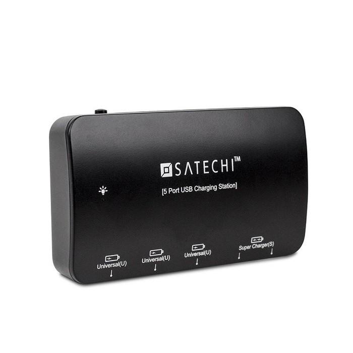 Satechi 5-Port USB Charger 黑色款 五孔充電插座 充電器-細節圖2