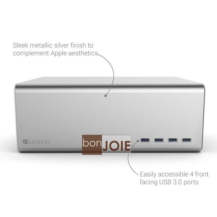 Satechi Premium Aluminum 鋁合金材質 顯示器支撐架 (內含四個 USB 3.0 Hub)-細節圖2