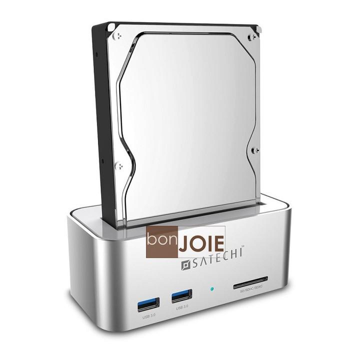 Satechi Aluminum SATA III 鋁合金材質 硬碟外接座 硬碟外接盒 USB 3.0 Hub 讀卡-細節圖2