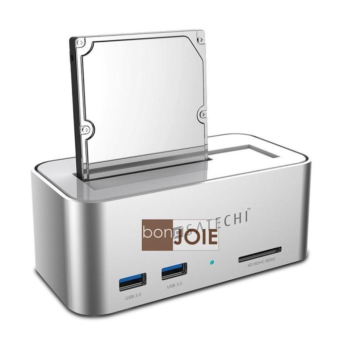Satechi Aluminum SATA III 鋁合金材質 硬碟外接座 硬碟外接盒 USB 3.0 Hub 讀卡-細節圖3