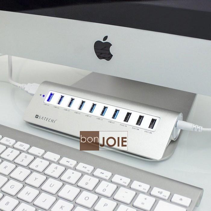 Satechi Premium 10 Port Aluminum USB 3.0 Hub 鋁合金 十孔 集線器 銀白款-細節圖5