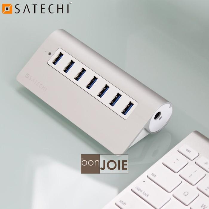 Satechi Premium 7 Port Aluminum USB 3.0 Hub 鋁合金材質 七孔 集線器 銀白款-細節圖4