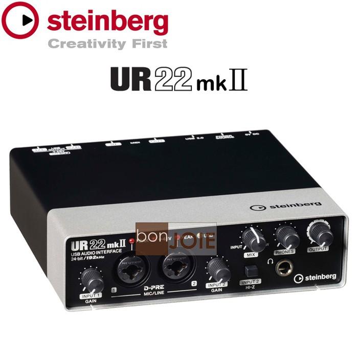 升級版 Steinberg UR22 MKII USB 錄音介面 MK2 MIDI 錄音盒-細節圖2