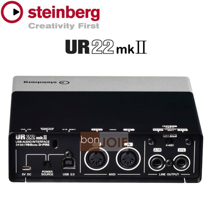 升級版 Steinberg UR22 MKII USB 錄音介面 MK2 MIDI 錄音盒-細節圖4