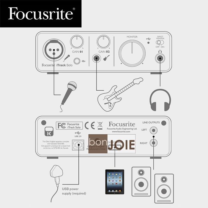 Focusrite iTrack Solo USB 錄音介面 for iPad 錄音盒-細節圖6