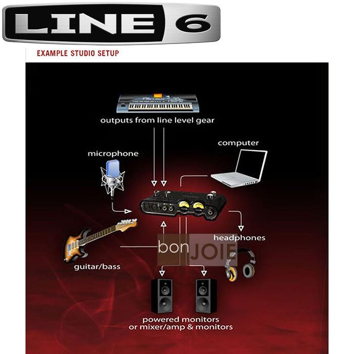 出清品 Line 6 POD Studio UX2 USB 錄音介面 錄音盒 錄音卡 Line6-細節圖5