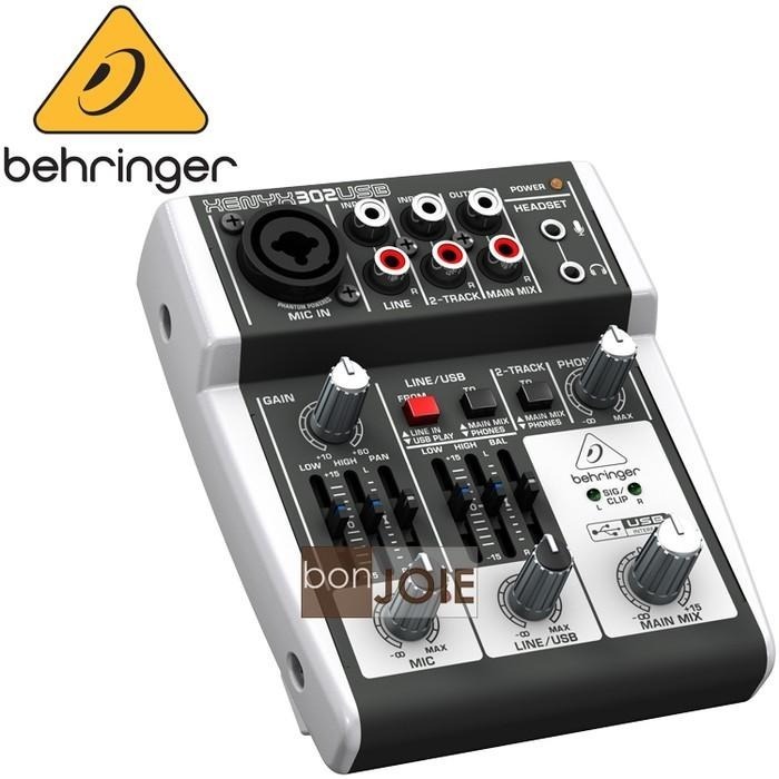 歐規插頭、國際電壓 Behringer XENYX 302USB 混音器 德國耳朵牌 302 USB 介面-細節圖4
