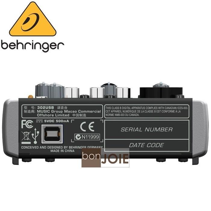 歐規插頭、國際電壓 Behringer XENYX 302USB 混音器 德國耳朵牌 302 USB 介面-細節圖6