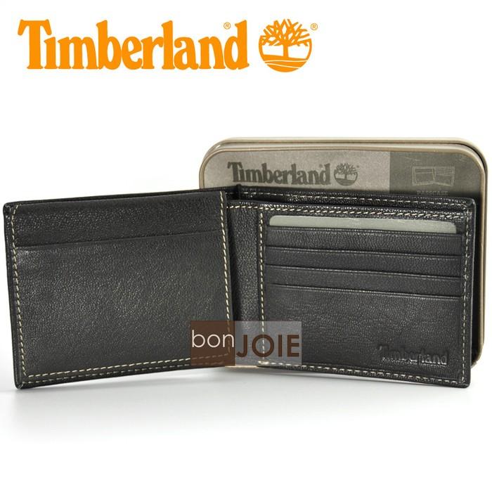 新款 Timberland 紙盒裝上翻式透明窗皮夾 (黑色)(附原廠盒裝) 三折式 短夾 實物拍攝-細節圖2