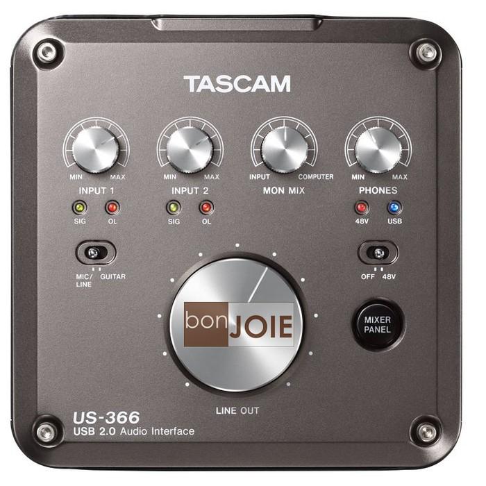 TASCAM US-366 USB 2.0 錄音介面 錄音盒 錄音卡-細節圖3