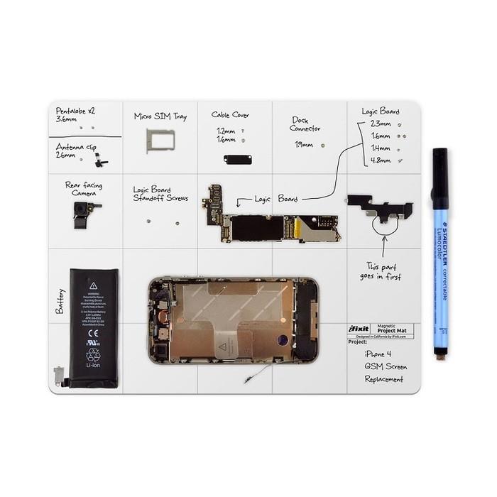 美國原廠 iFixit Magnetic Project Mat / Pro 磁性工作墊 含白板筆 磁性定位白板-細節圖5