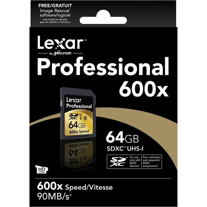 Lexar 64GB SDXC 600x UHS-I 90MB/s Class 10 記憶卡 64G-細節圖2