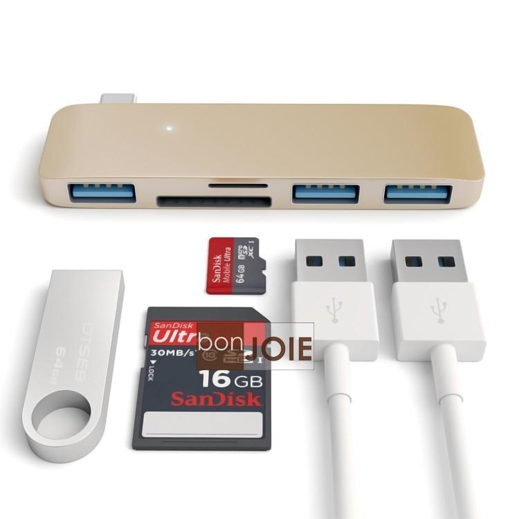 Satechi Type-C USB 3.0 (3孔USB + Micro SD) 集線器 轉接器-細節圖4