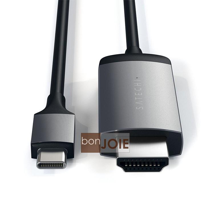 Satechi Aluminum Type-C to HDMI Cable 4K 60Hz 影音 傳輸線 182 公分-細節圖6