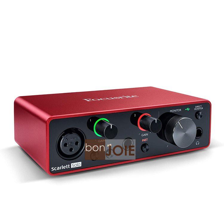 第三代 Focusrite Scarlett Solo ( 3rd Gen ) USB 錄音介面 錄音盒-細節圖3