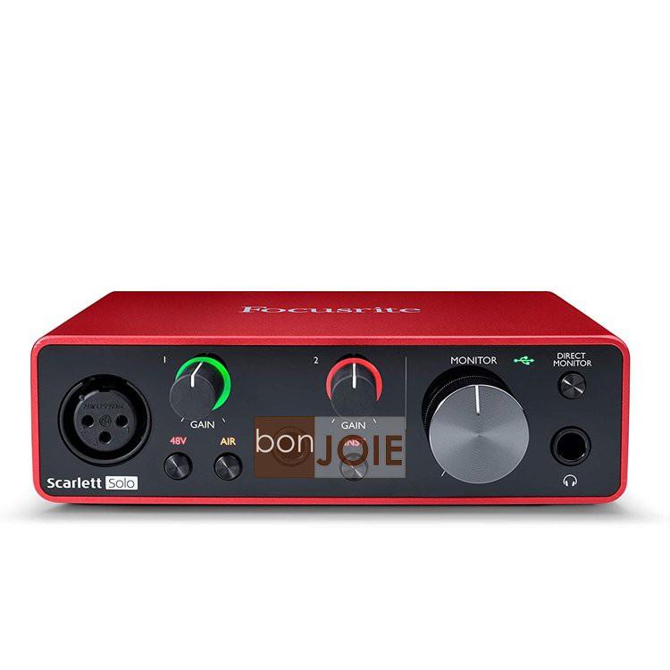 第三代 Focusrite Scarlett Solo ( 3rd Gen ) USB 錄音介面 錄音盒-細節圖4