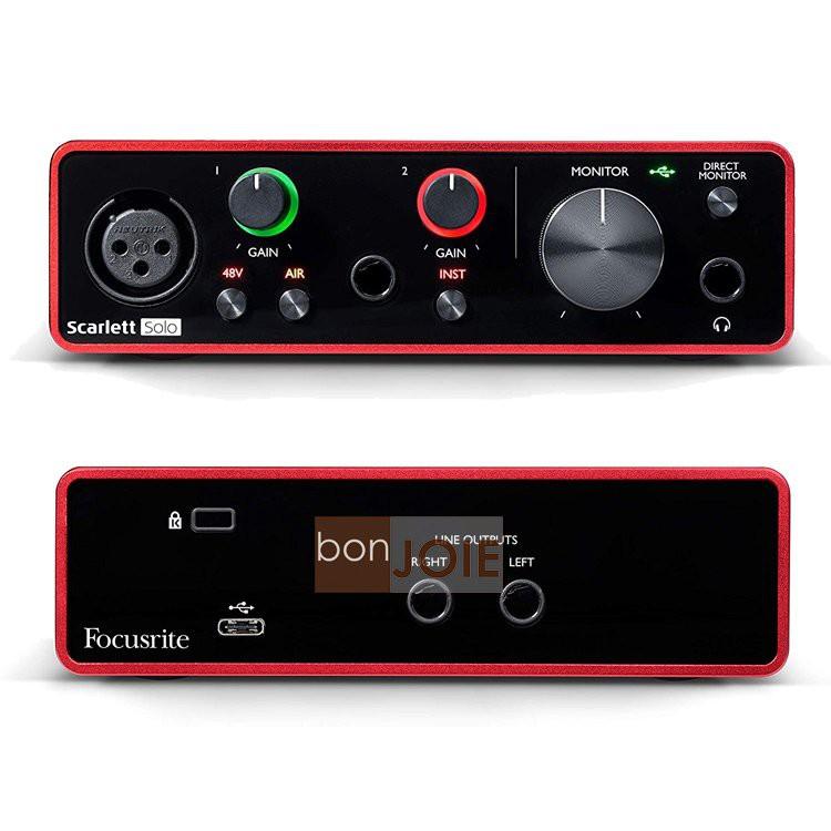 第三代 Focusrite Scarlett Solo ( 3rd Gen ) USB 錄音介面 錄音盒-細節圖5