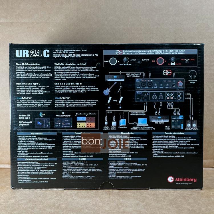 Steinberg UR24C USB 3.0 Type C 錄音介面 Audio Interface YAMAHA-細節圖2