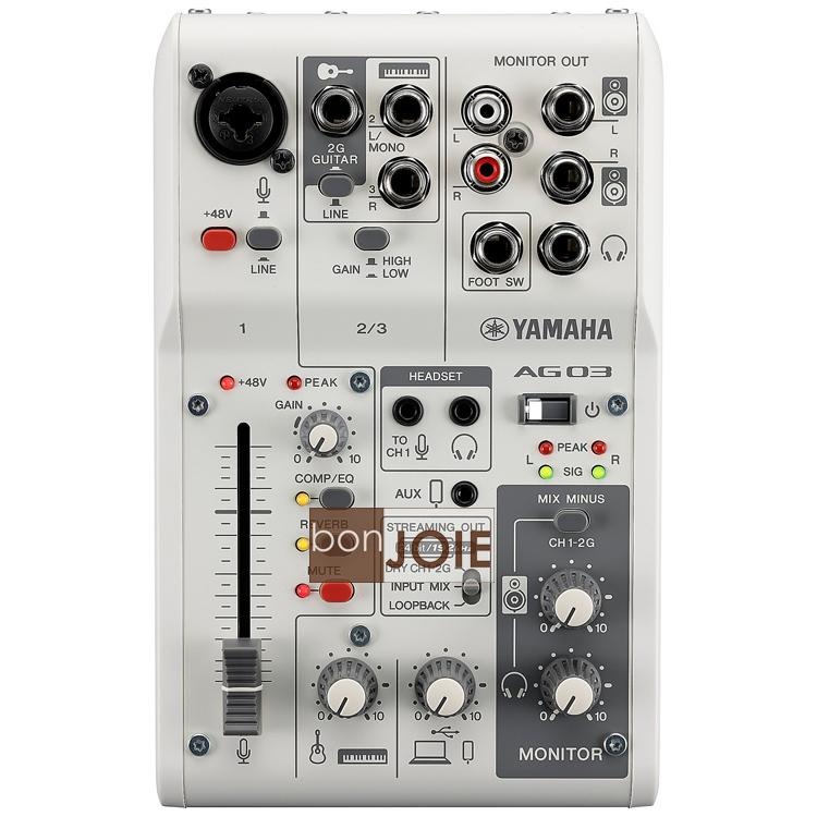 Yamaha AG03MK2 Mixer 3軌 USB 混音器 山葉 錄音介面 調音台 錄音盒 混音機 AG03 MK2-細節圖4