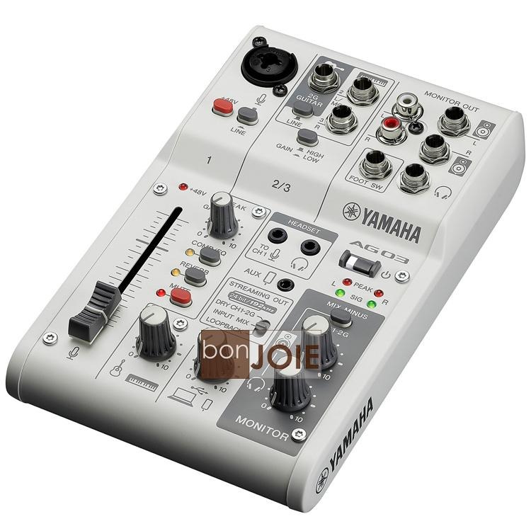 Yamaha AG03MK2 Mixer 3軌 USB 混音器 山葉 錄音介面 調音台 錄音盒 混音機 AG03 MK2-細節圖5