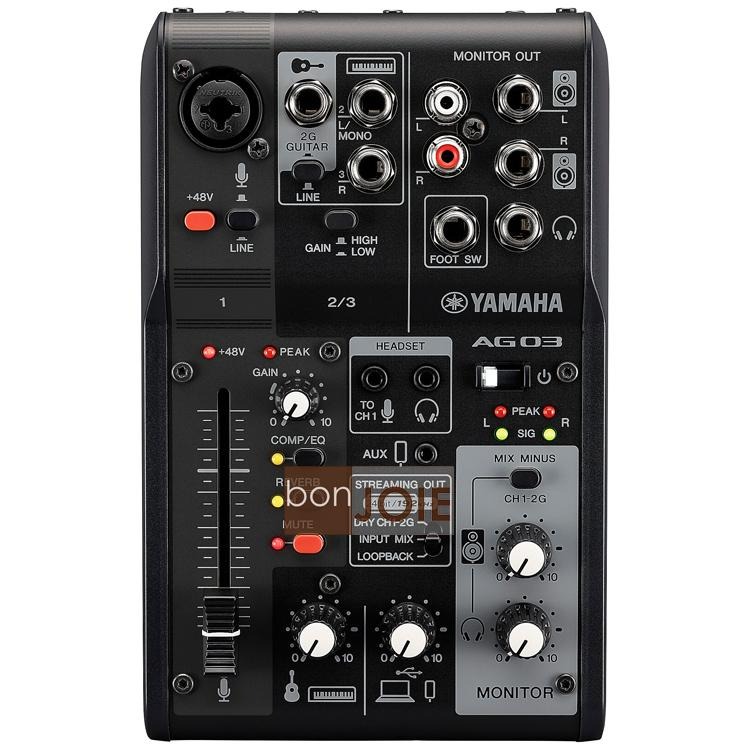 Yamaha AG03MK2 Mixer 3軌 USB 混音器 山葉 錄音介面 調音台 錄音盒 混音機 AG03 MK2-細節圖7