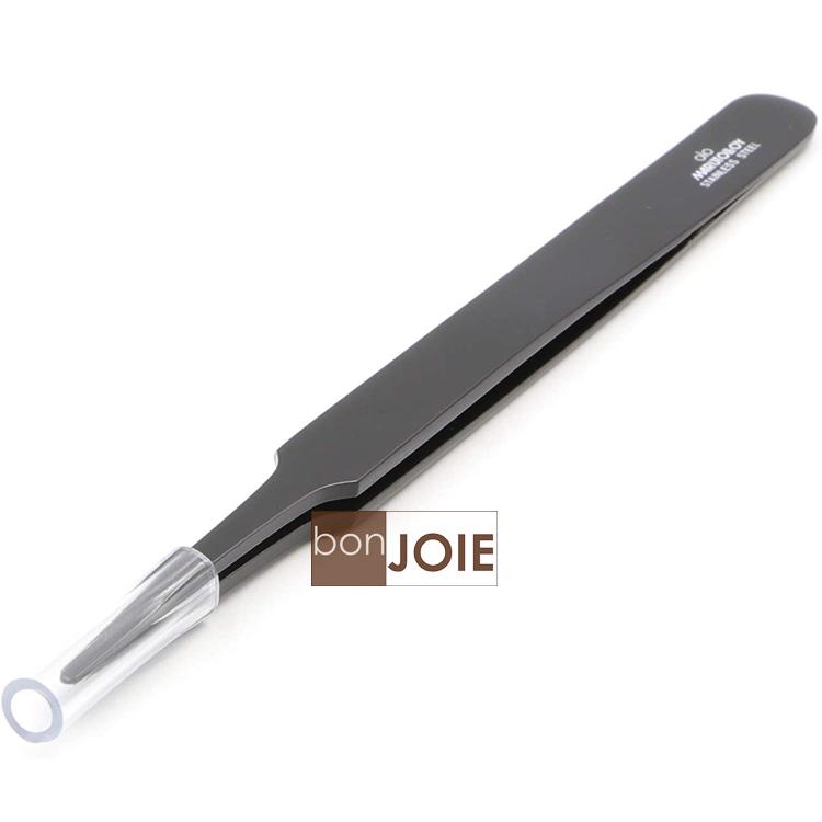 長谷川工作所 扁平圓形頭 抗靜電 防磁 黑色不鏽鋼鑷子 TS-2-I 非磁性 夾子 KEIBA 馬牌 MARUTOLOY-細節圖4