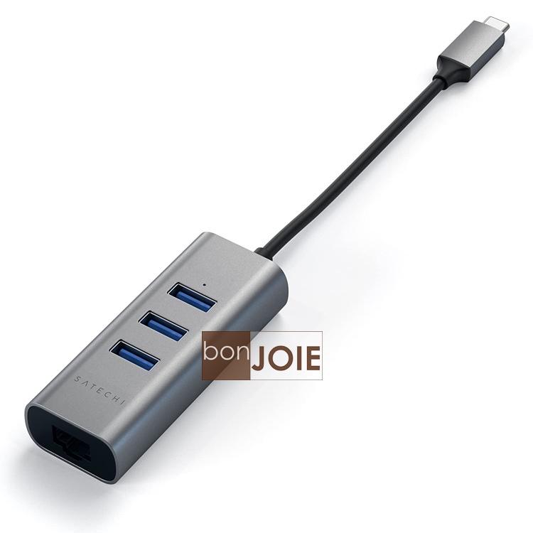 二合一 Satechi Type-C USB 3.0 Hub 鋁合金 三孔 集線器 + Ethernet LAN 網路卡-細節圖5