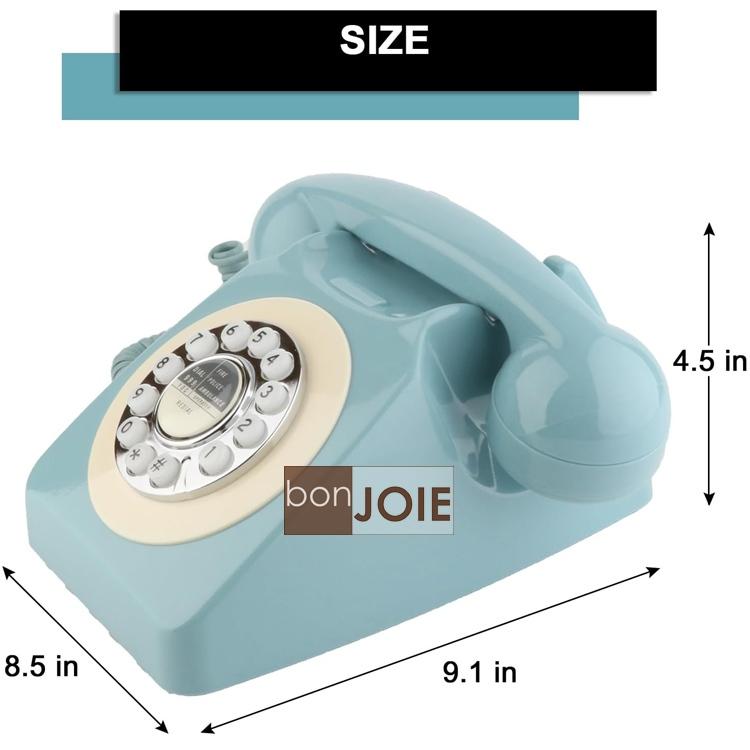 美國進口  歐式經典懷舊復古電話機 按鍵式 有線復古電話 經典電話 復古風 美式鄉村 桌上電話 Phone 1960＇s-細節圖3