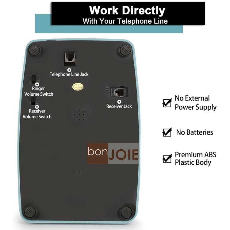 美國進口  歐式經典懷舊復古電話機 按鍵式 有線復古電話 經典電話 復古風 美式鄉村 桌上電話 Phone 1960＇s-細節圖4