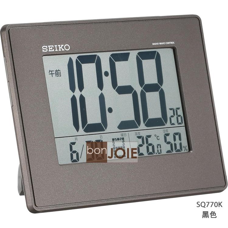 日本精工 SEIKO 超大字幕 數位時鐘 SQ770W SQ770K SQ442B 溫度 濕度 SQ770 SQ442-細節圖4