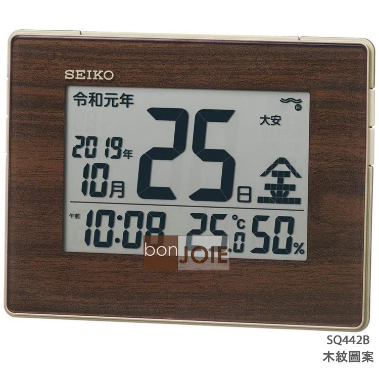 日本精工 SEIKO 超大字幕 數位時鐘 SQ770W SQ770K SQ442B 溫度 濕度 SQ770 SQ442-細節圖5