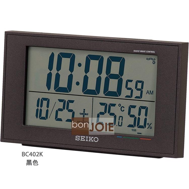 日本精工 SEIKO 數位時鐘 BC402W BC402K BC417S SQ784A 溫度 濕度 大字幕 BC402-細節圖7