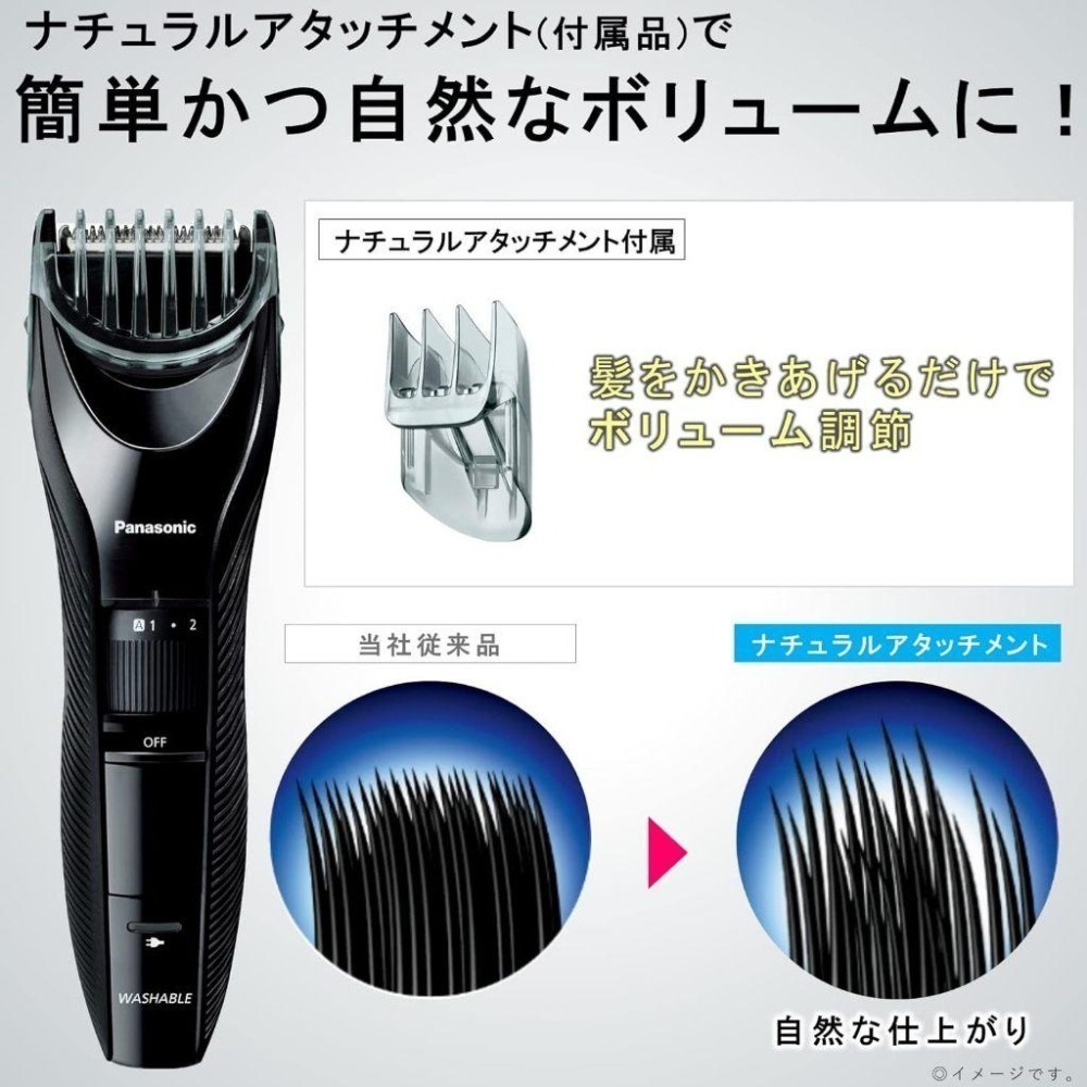 Panasonic 國際牌 ER-GC55 充插兩用 電動理髮器 水洗 電剃刀 剪髮器 ER-GC55-K 修剪 理髮-細節圖6