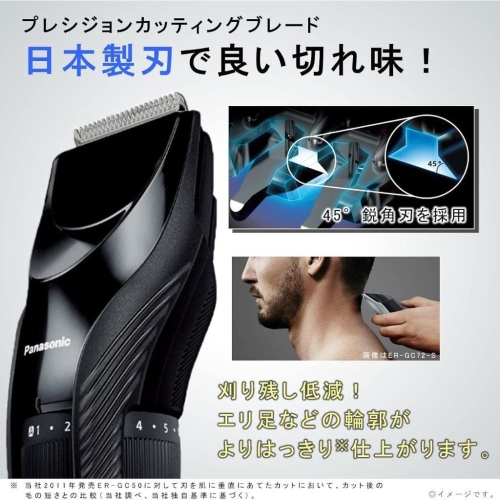 Panasonic 國際牌 ER-GC55 充插兩用 電動理髮器 水洗 電剃刀 剪髮器 ER-GC55-K 修剪 理髮-細節圖8