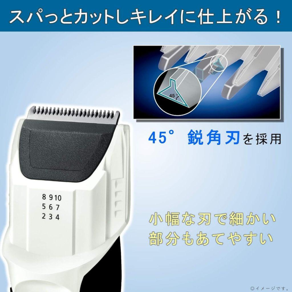 Panasonic 國際牌 ER-GS61 充電式 剪髮器 ER-GS61-W 水洗 理髮器 ( ER-GS60 新版)-細節圖4