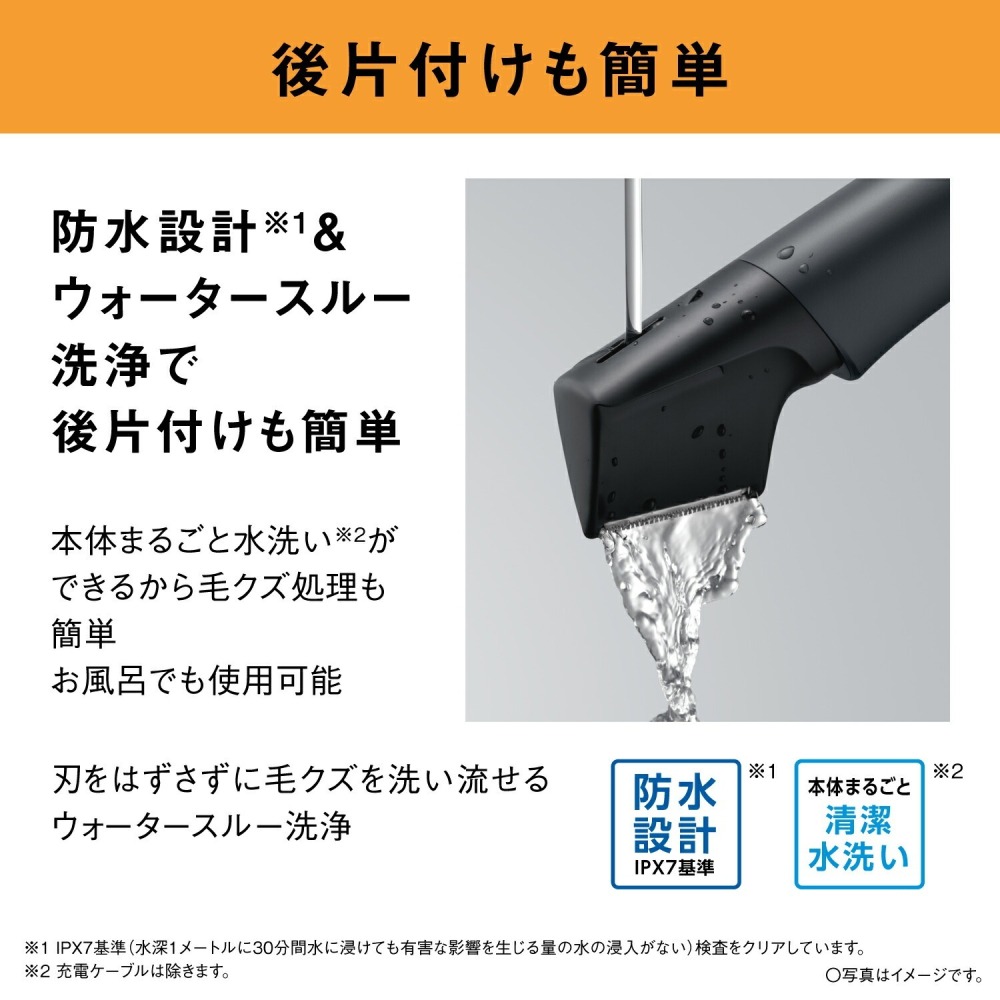 Panasonic 國際牌 ER-GK9A ER-GK8A 充電式 男士美體刀除毛刀 水洗 修剪 (ER-GK83升級)-細節圖9