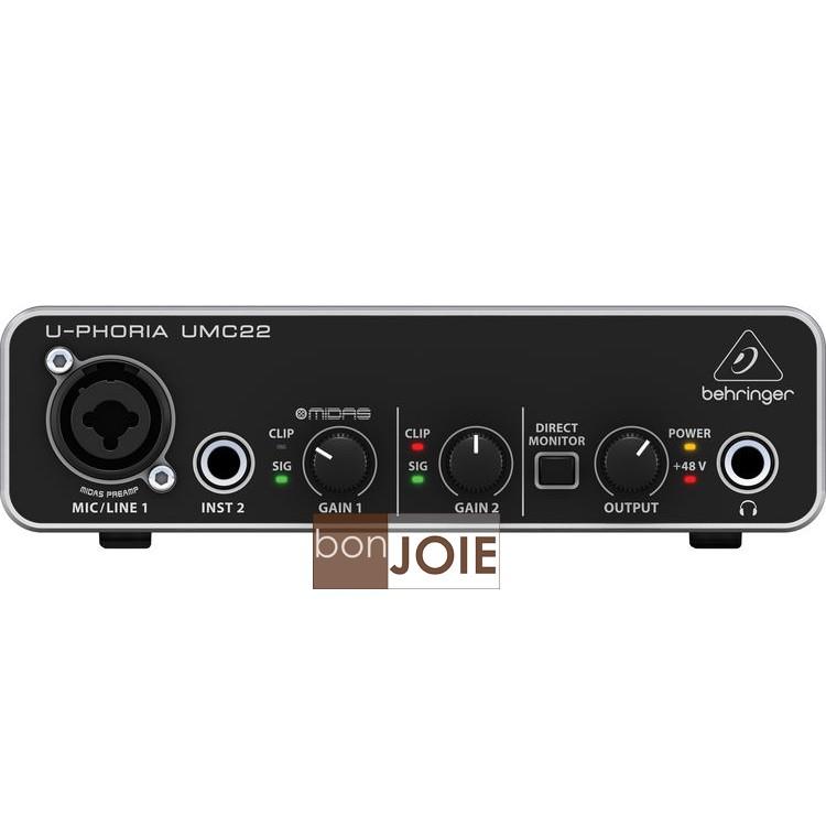 Behringer UMC22 USB 錄音介面 德國耳朵牌 錄音卡 U-Phoria-細節圖3