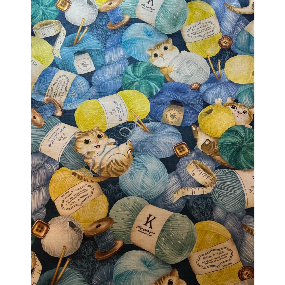 就愛貓-貓咪造型鑰匙圈（選布製作）-細節圖4