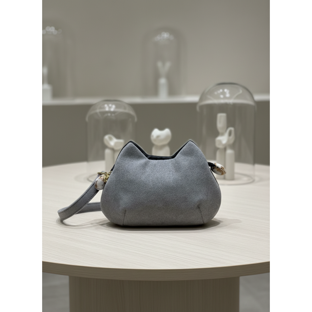 就愛貓-貓咪造型小巧多用手拿包-細節圖2