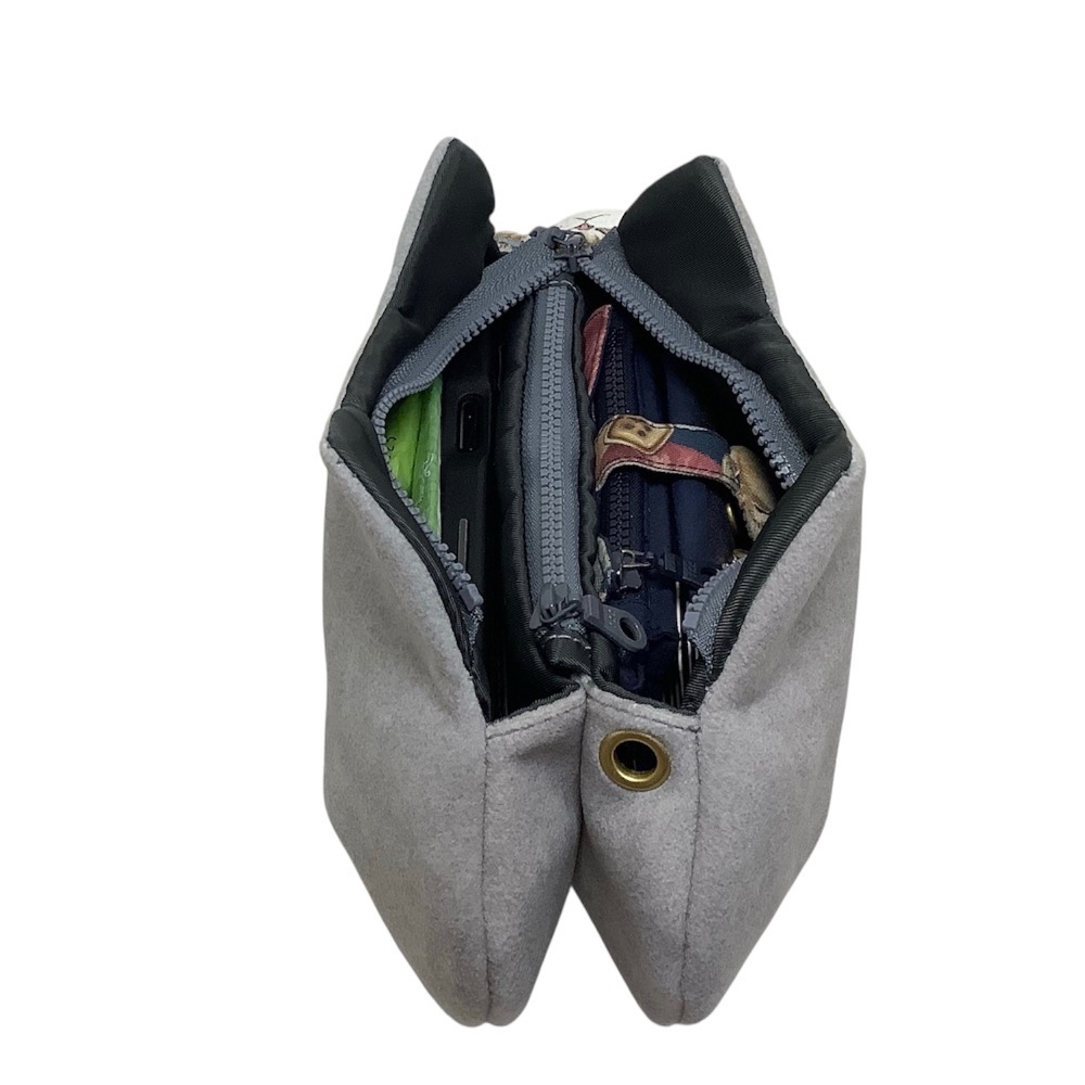 就愛貓-貓咪造型小巧多用手拿包-細節圖3