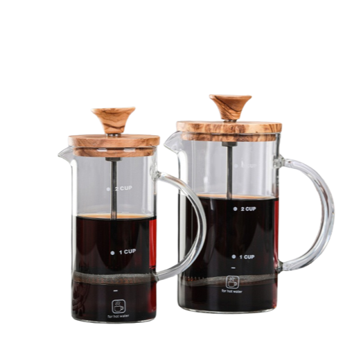 HELS永續品味(台灣現貨)咖啡壺 法壓壺 咖啡壺 耐熱玻璃 橄欖木 打奶泡器 咖啡壺手沖壺 咖啡濾杯 咖啡濾網 沖茶器-細節圖2