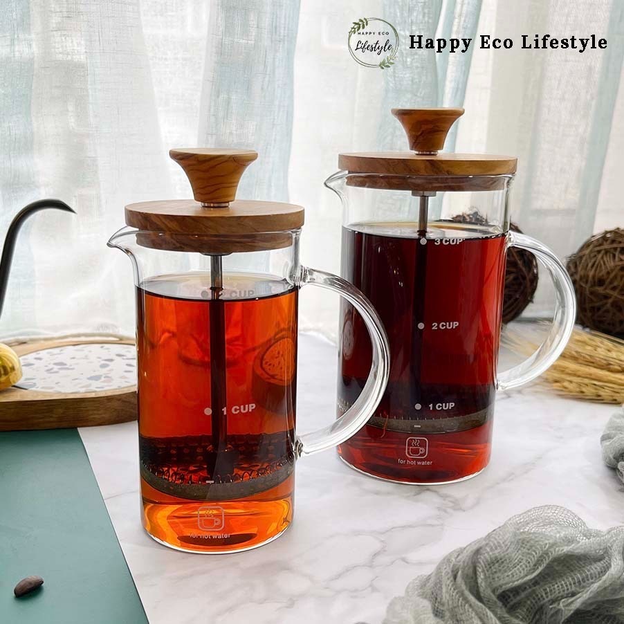 HELS永續品味(台灣現貨)咖啡壺 法壓壺 咖啡壺 耐熱玻璃 橄欖木 打奶泡器 咖啡壺手沖壺 咖啡濾杯 咖啡濾網 沖茶器-細節圖8