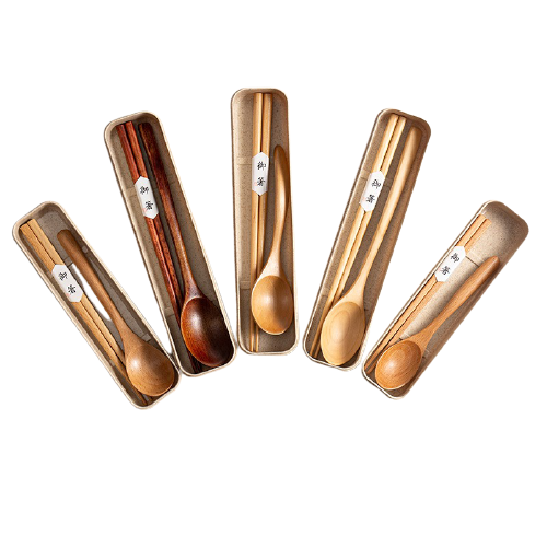 HELS永續品味(台灣現貨)實木 木湯匙 木製餐具 環保餐具 實木餐具 餐具 餐具組 外出餐具 攜帶餐具 露營餐具-細節圖2