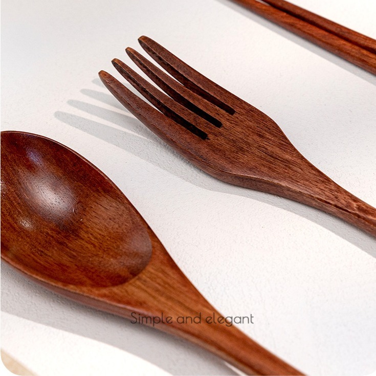 HELS永續品味(台灣現貨)實木 木湯匙 木製餐具 環保餐具 實木餐具 餐具 餐具組 外出餐具 攜帶餐具 露營餐具-細節圖11