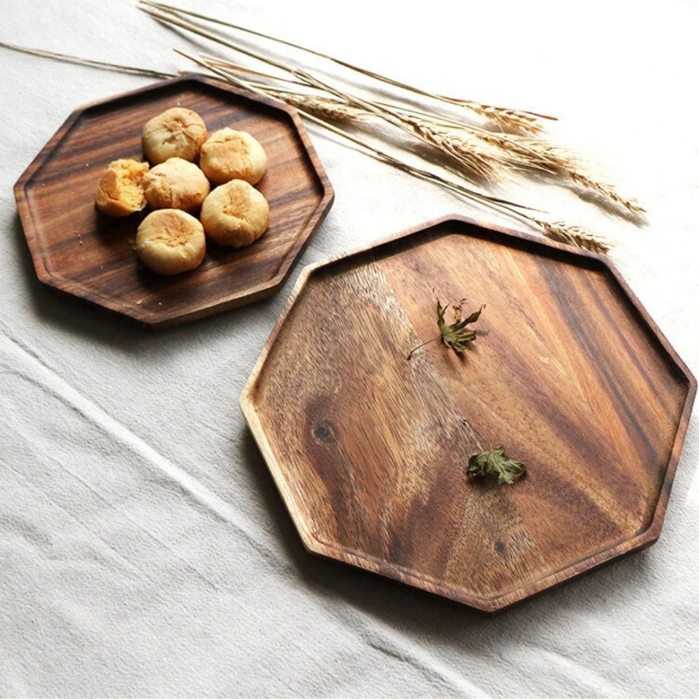 HELS永續品味(新品優惠+台灣現貨) 木盤 裝飾 零食 露營 點心盤 下午茶 壽司盤 起司盤 起士盤 八角托盤-細節圖4
